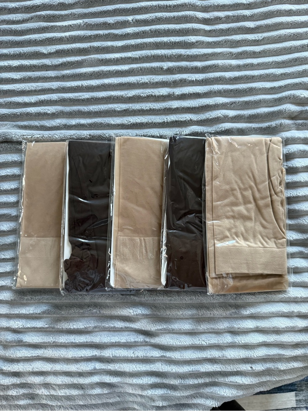 Pack of Neutral Tights - Beige and Brown